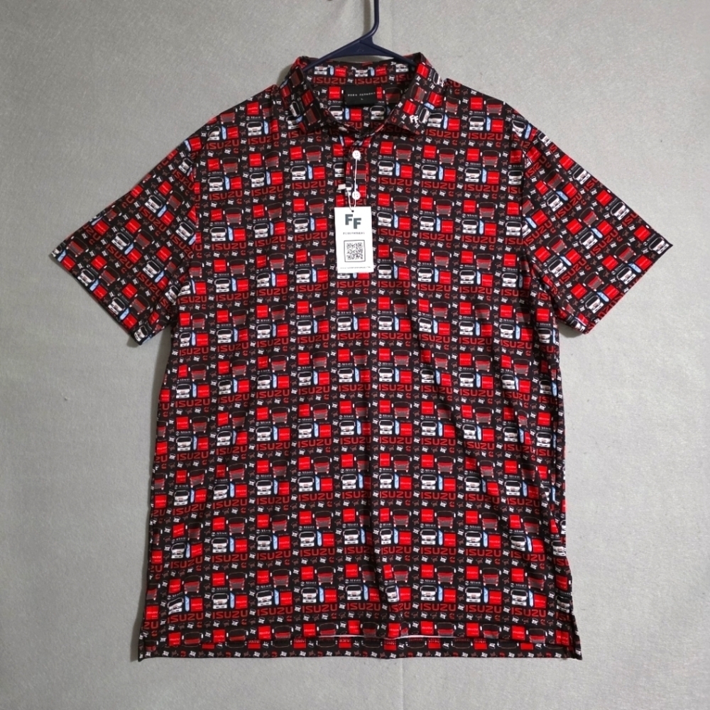 NWT Fore Fathers Mens Isuzu Performance Golf Polo Size Large